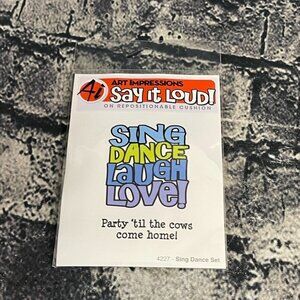 Art Impressions SING DANCE SET 4227 Stamp Set